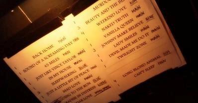 Golden Earring setlist picture February 18, 2014 Vlaardingen - Stadsschouwburg
